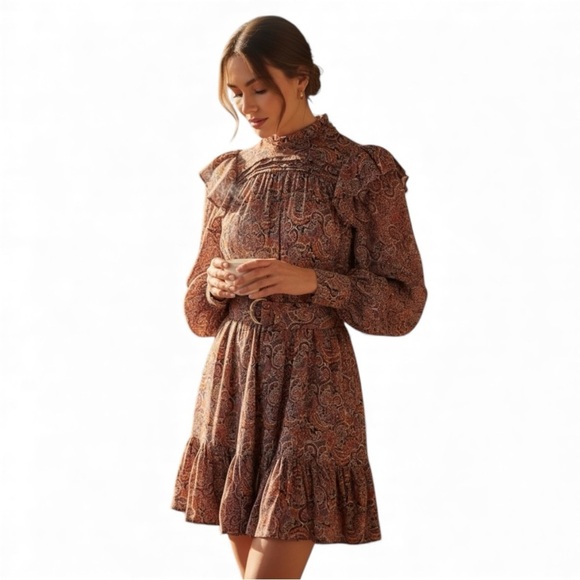 Ulla Johnson Dresses & Skirts - Ulla Johnson Whimsical Silk Reema Dress Goldenrod Paisley | Size 4